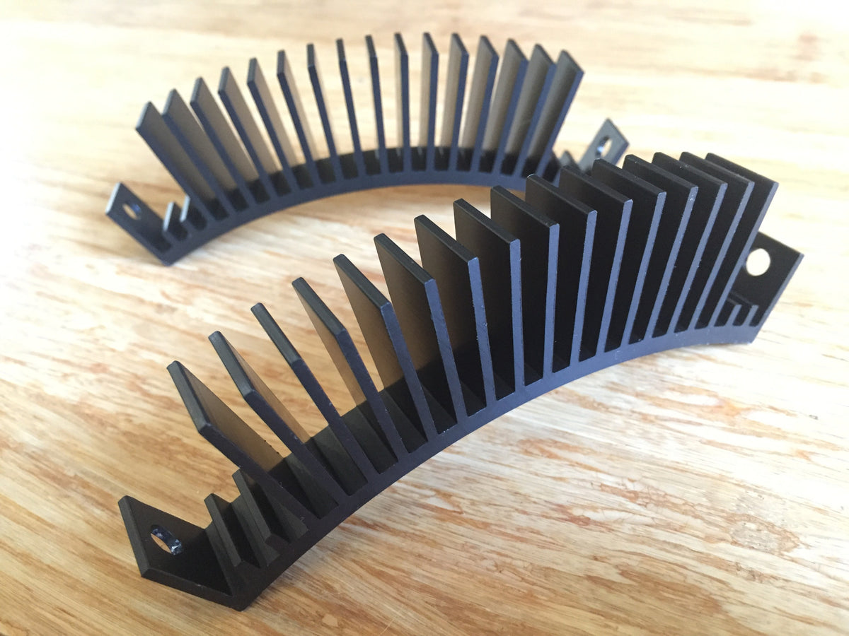 HubSink V2 black aluminium cooling fins for ebike hub motors