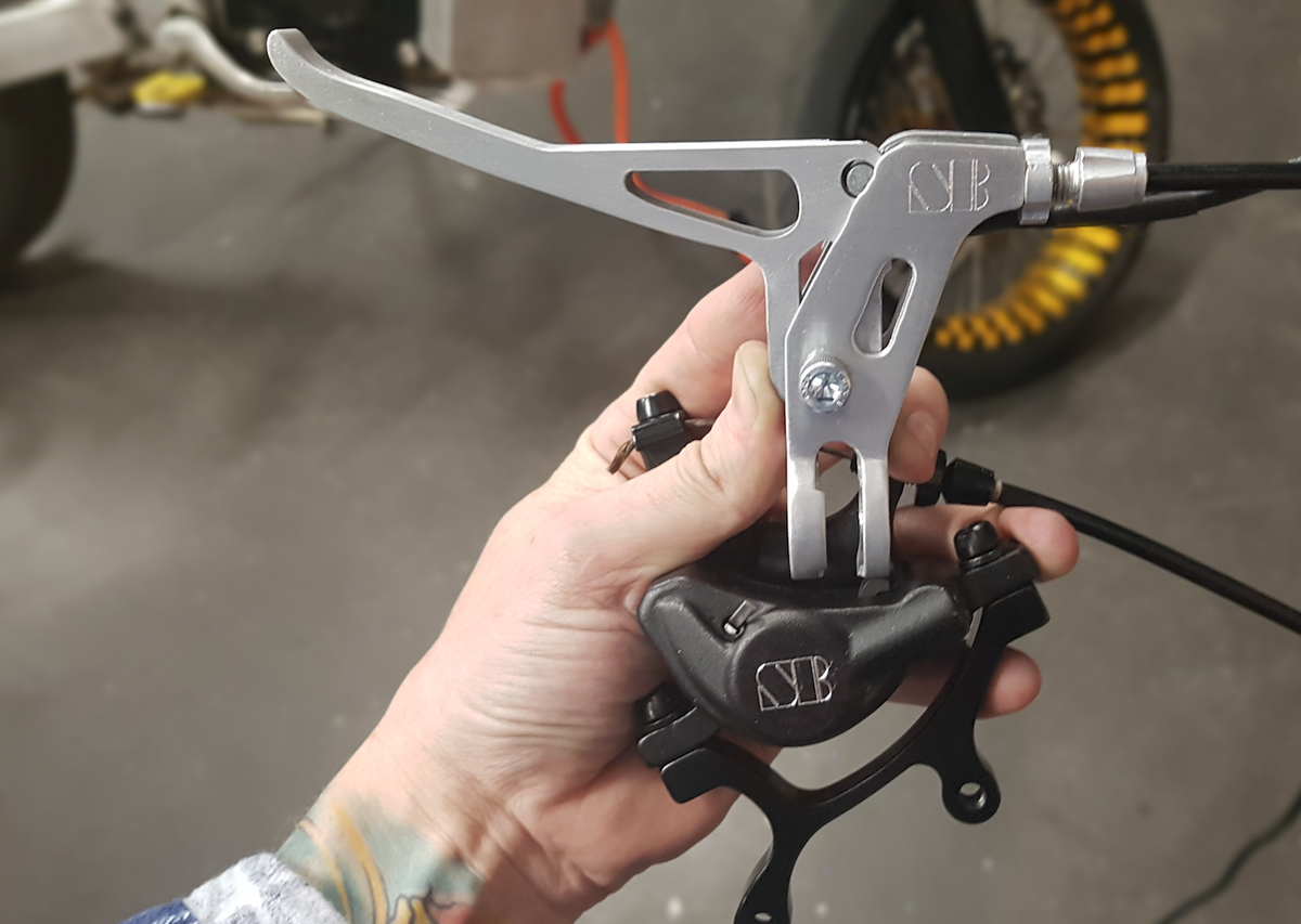 SketchBrake V1. -  CNC Variable Regen eBike brake lever, caliper & disk (Beta SOLD OUT) | HubSink - Vastly Improved Thermal Dissipation & Performance for eBike Hub Motors