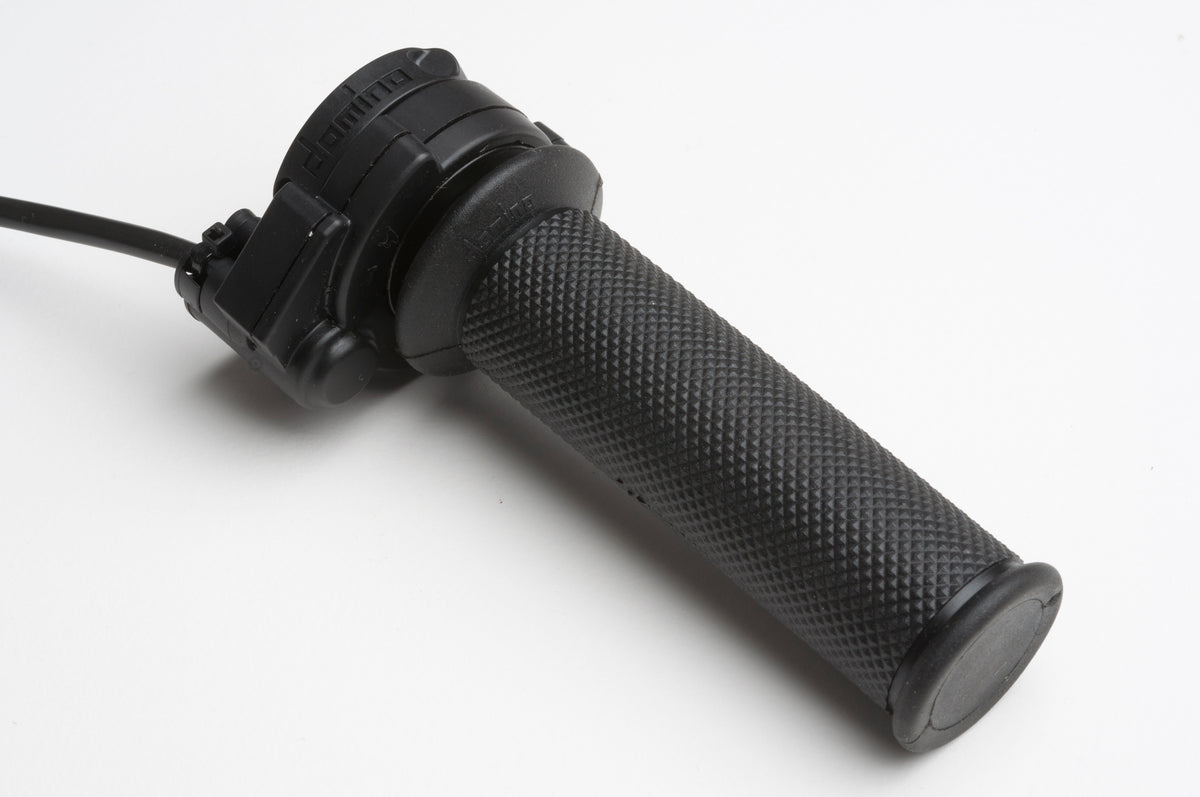 High Performance, Domino Electric Bike Throttle, Twist-Grip with Microswitch | HubSink - Vastly Improved Thermal Dissipation & Performance for eBike Hub Motors