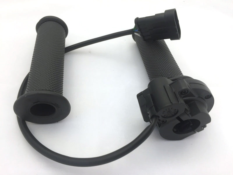 High Performance, Domino Electric Bike Throttle, Twist-Grip with Microswitch | HubSink - Vastly Improved Thermal Dissipation & Performance for eBike Hub Motors