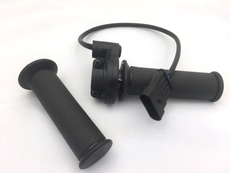 High Performance, Domino Electric Bike Throttle, Twist-Grip with Microswitch | HubSink - Vastly Improved Thermal Dissipation & Performance for eBike Hub Motors